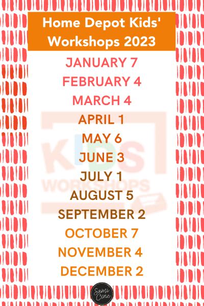 Home depot kids workshop may 2023 - Activities for Kids. Kids Crafts ( 54) Kids Workshops ( 43) DIY Workshops ( 22) DIY Wood Projects ( 5) Holiday Crafts ( 5) Garden Ideas & Projects ( 4) On-Trend Workshops ( 4) Christmas Ideas & Projects ( 4) 